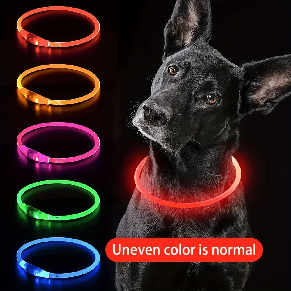 Pet dog LED light collar