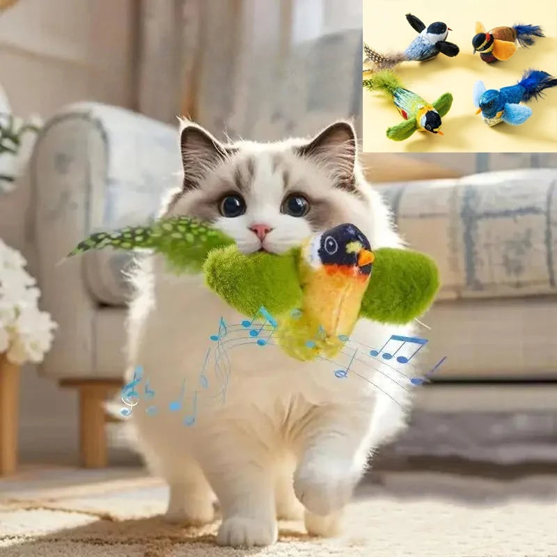 Indoor Interactive Birds Toy for Cat Chasing