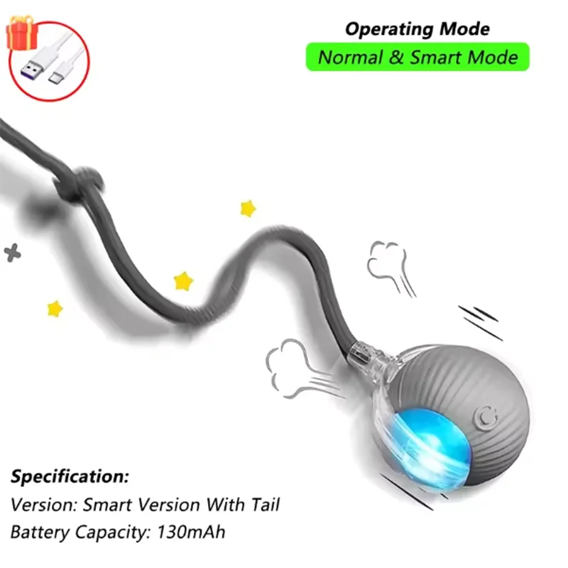 Intelligent interactive cat ball