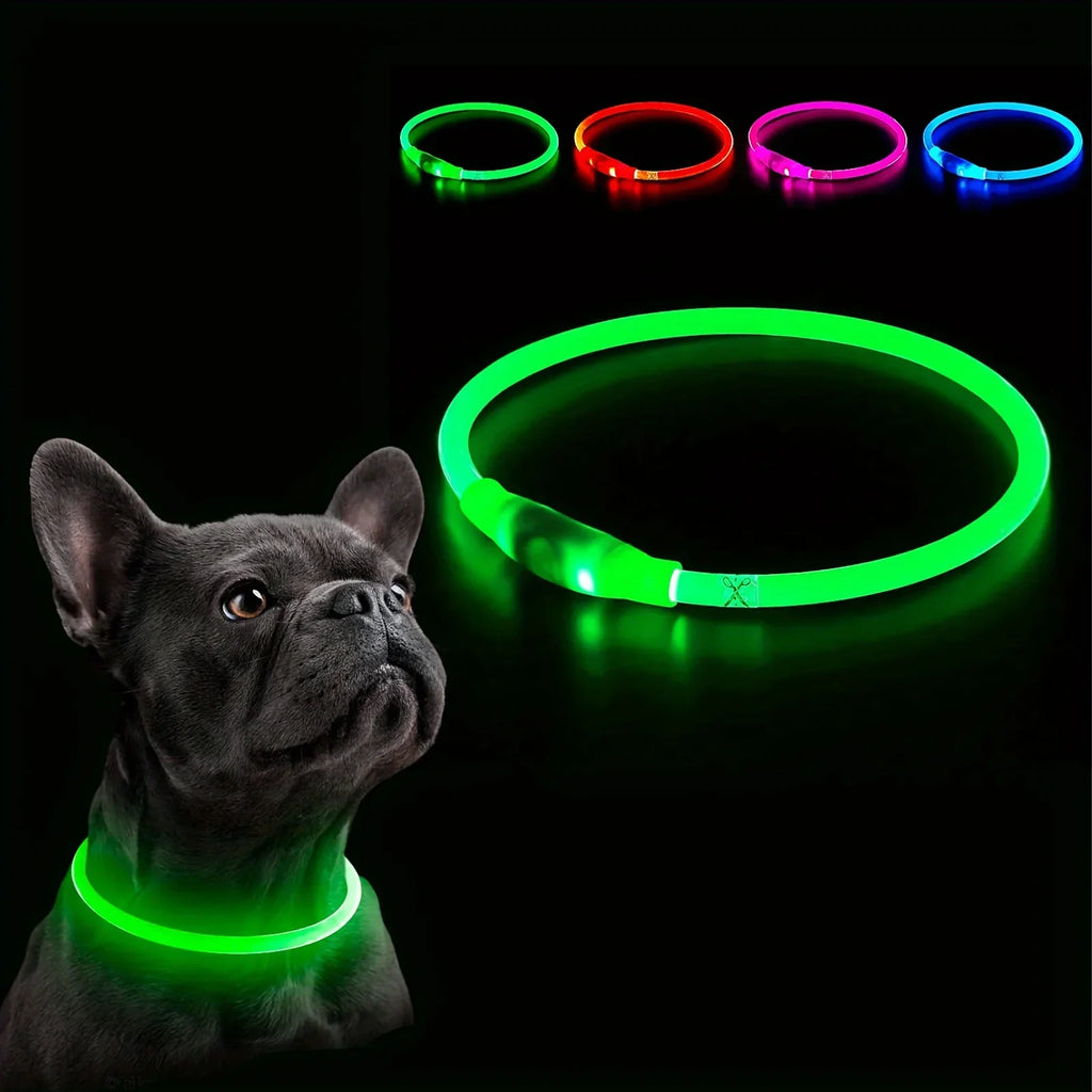 Pet dog LED light collar